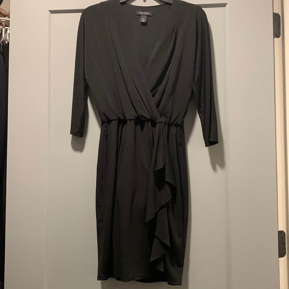 Black wrap dress